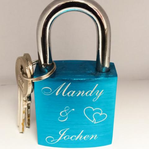 Vorhängeschloss-Liebe